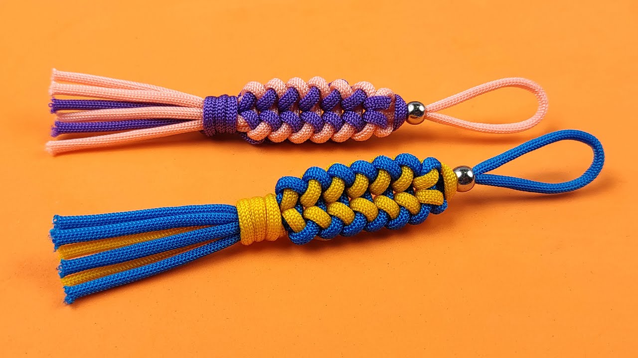 Super Easy Paracord Lanyard Keychain | How To Make A Paracord Key Chain ...