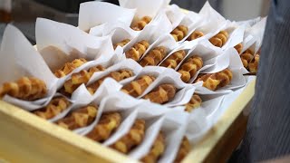 카페사장 브이로그 ㅣ 크로플 공장?? 크로와상 와플 대량으로 굽기 Cafe Vlog (Croissant Waffle) :: Jiny 지니