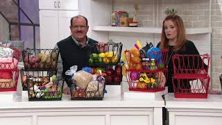 Gourmet Basics by Mikasa Loop Stacking and Nesting Baskets on QVC