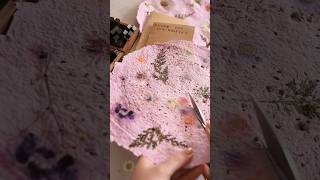 How to Handmade Seed Paper 🌸 #paperwrld #handmadepaper #short