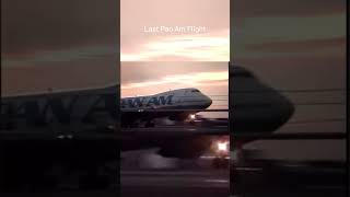 First Pan Am flight and last Pan Am flight #viral #aviation #airlines