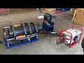 sud90 315 hdpe butt welder welding operation