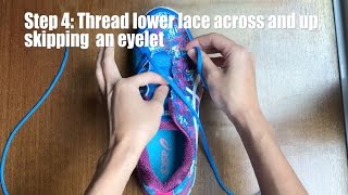 Wide Feet Lacing Method