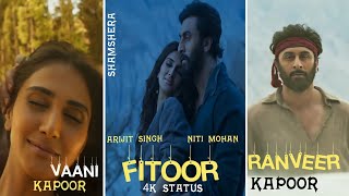 Fitoor Song Female| Fullscreen Status | Shamshera |Ranbir K & Vaani K | Arijit Singh | New Song 2022