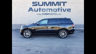 2019 DODGE DURANGO DIAMOND BLACK AWD GT WALK AROUND REVIEW SOLD! 10379 FOND DU LAC  SUMMITAUTO.com