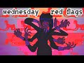 human centipede / Wednesday (red flags parody)