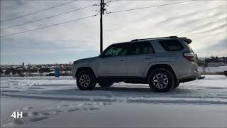 The most boring slo-mo traction test for 4Runner (Shift to D and Gas pedal to the floor)