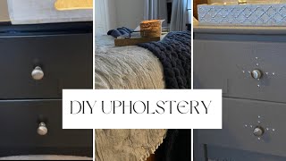 Easy way to update old nightstands | Diy upholstery | #keepitkind