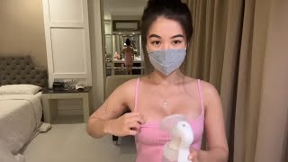 Pigeon搾乳機/Breast Pump Tutorial】手動\u0026電動搾乳機の使い方講座入門 〜どっちがいい？徹底比較してみましたPart04 #育児 #子育て #搾乳