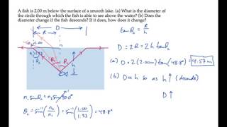 Optics: Total Internal Reflection. Level 1, Example 2