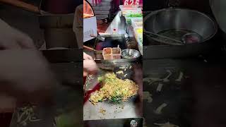 Asian street food teppanyaki—广东夜市铁板炒河粉#streetfood #chinesestreetfood