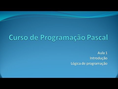 Programação Pascal Aula 1 Introdução Youtube