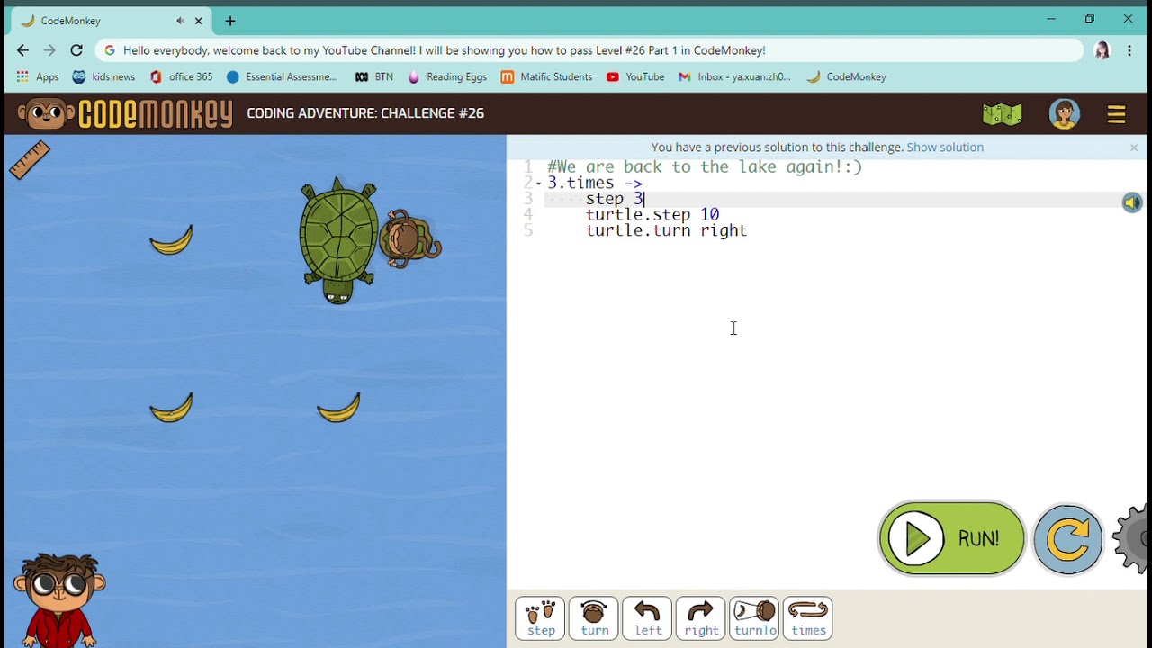 How To Pass Coding Adventure Challenge 26 Youtube