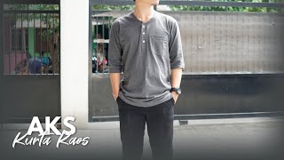 Detil Baju Koko Kurta Bahan Kaos - AKS