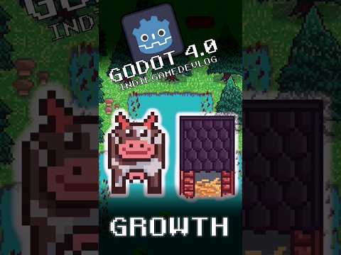 Growth Daily GameDevLog Growth [21] -Cow & Chicken House #devlog #gamedev #godot4 #indiegame #shorts