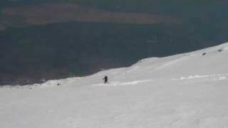 富士山　山岳スキー　吉田大沢滑降　（Mt fuji skiing）