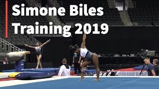 Simone Biles Training - 2019 U.S Gymnastics Championships