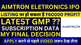 Aimtron Electronics IPO | Aimtron Electronics IPO GMP | Aimtron Electronics IPO