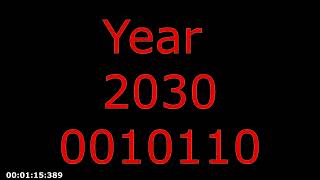 0010110 Message To Year 2030