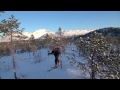 ski de randonnée à bord du polaris dans les alpes de bodo