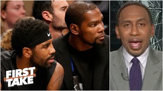 First Take discusses Kevin Durant defending Kyrie Irving to Kendrick Perkins