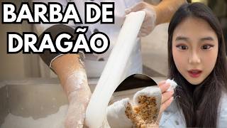 Priscila Ju Provando Barba de Dragão na coreia do Sul