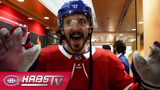 Habs celebrate series win against Winnipeg