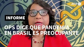 OPS califica la situación de Brasil con la pandemia como "preocupante | AFP