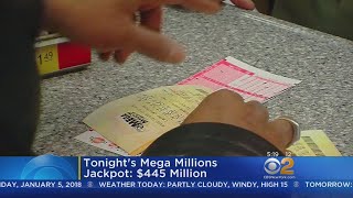 Tonight's Mega Millions Jackpot $445 Million