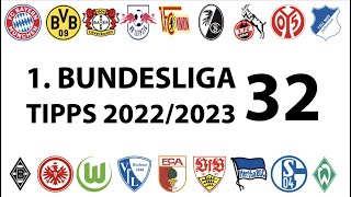 Bundesligatipps 1.Liga - 32.Spieltag - Saison 2022/2023