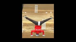 unbelievable umpire  - signaling wide with legs wow #shorts #entertainment #cricket #funny