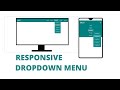 How to make a responsive dropdown menu using html and css only