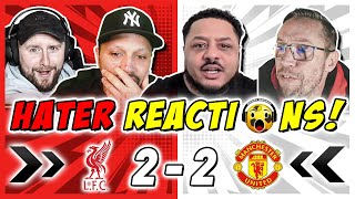 MAN UTD RIVALS \u0026 HATERS REACTION TO LIVERPOOL 2-2 MAN UTD | PREMIER LEAGUE