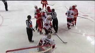 Small Scrum Between Tkachuk And Lucic Ottawa Senators VS Calgary Flames