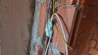 Instalatie electrica casuta noua facuta cu NYM-J si fara copex.