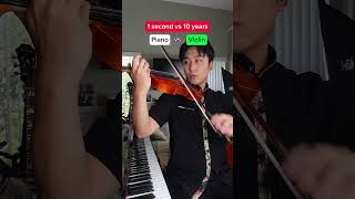 1 second Vs 10 years playing violin