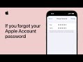 What to do if you forgot your Apple Account Password | Apple Support