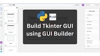 Build sign up form using Python GUI Builder - PyUiBuilder