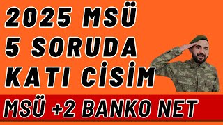 2025 msü 5 SORUDA KATI CİSİM !!!! BANKO +2 NET İÇİN MSÜ Matematik genel tekrar konu katı cisimler