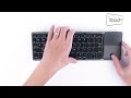 mcbazel upgrade foldable wireless keyboard with touchpad for tablet mobile phone