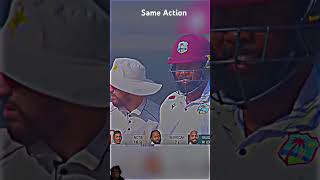 Sajid khan and West Indies player shows same action (tit for tat)