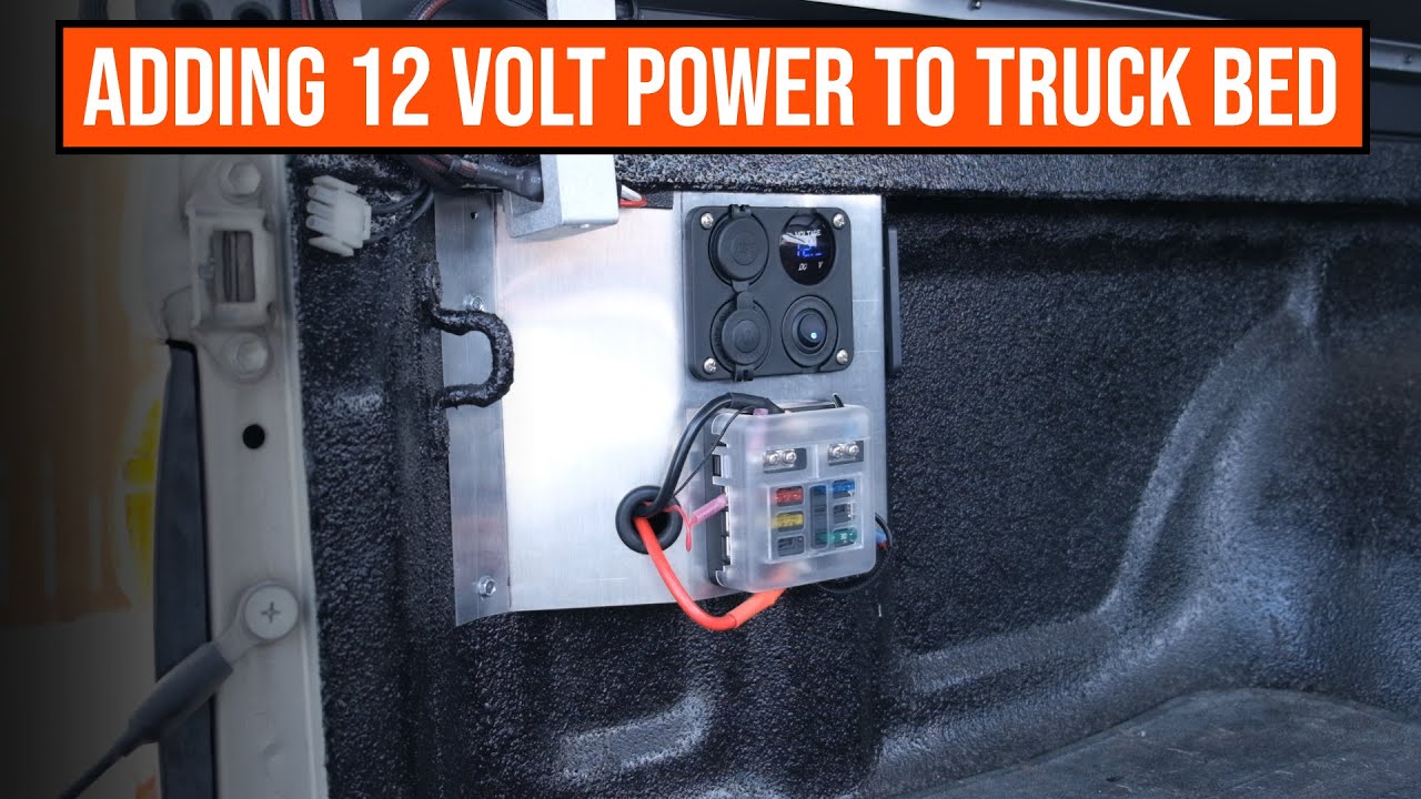 Install 12v Power Outlet In Truck Bed