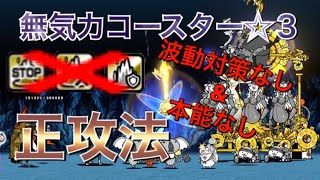 にゃんこ大戦争 無気力コースター☆３ 波動対策\u0026本能なし正攻法 [リクエスト]