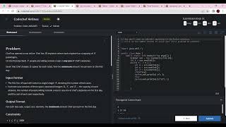 Codechef Airlines Problems CodeChef starter77 solution