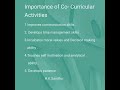 importance of co curricular activities