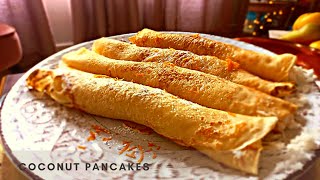 Coconut pancakes...a family favourite..Enjoy!!