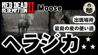 【RDR2】ヘラジカ(Moose) 出現場所と素材の使い道