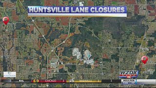 Road closures in Huntsville