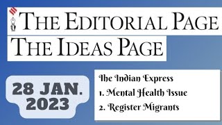 28th January 2023 | Gargi Classes The Indian Express Editorials & Idea Analysis | By R.K. Lata