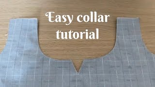 Sew this collar with me in an easy way👌🏻 Amazing tutorial for beginners!